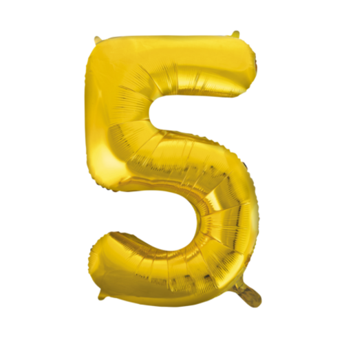 Foliopallo nro 5 86cm kulta