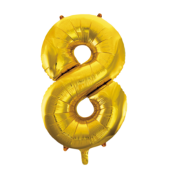 Foliopallo nro 8 86cm kulta