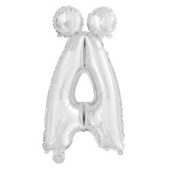 Puhallettava foliopallo Ä 40cm hopea