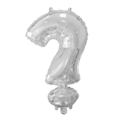 Puhallettava foliopallo ? 40cm hopea