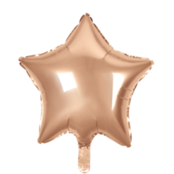 Foliopallo tähti ruusukulta 45cm
