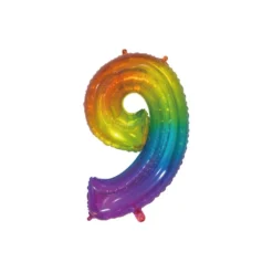 Foliopallo nro 9 76cm rainbow