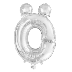 Puhallettava foliopallo Ö 40cm hopea