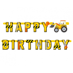 Viirinauha Happy birthday, rakennustyömaa 220 cm
