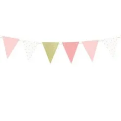 Viirinauha pinkki / kulta 14 cm x 1,3m