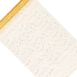 Organza-kangas kulta glitter 9m