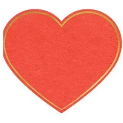 Pun.sydän -muotolautasliinat 20kpl