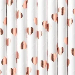 Paperipillit, ruusukulta sydämet 10kpl