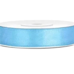 Satiininauha 1,2cm / 25m vaaleansininen