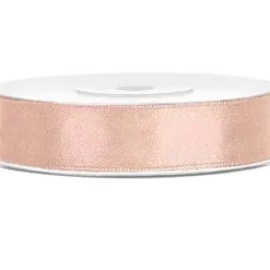 Satiininauha 1,2cm / 25m ruusukulta