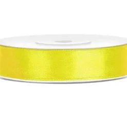Satiininauha 1,2cm / 25m keltainen
