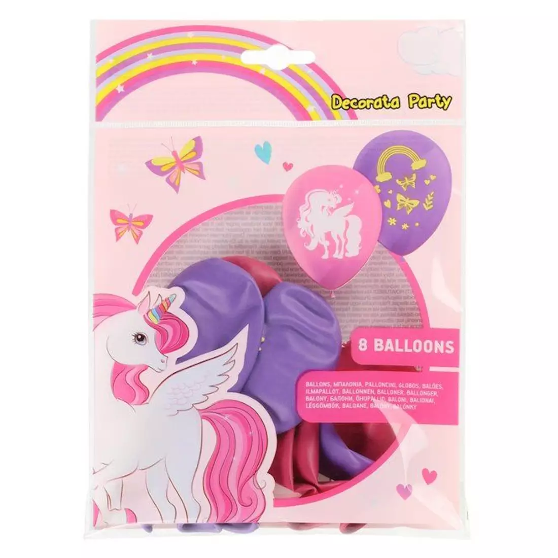 Ilmapallot unicorn 8kpl