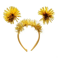 Pom-pom pallot  -hiuspanta kulta