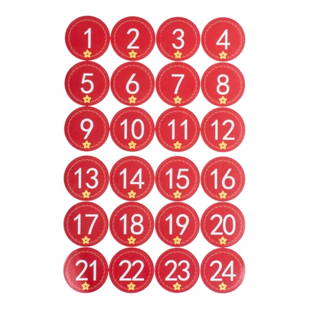 Joulukalenteri tarrat