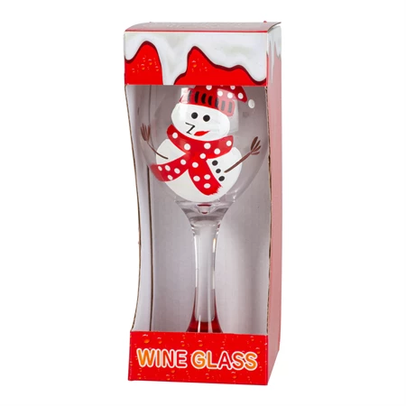 Lumiukko -viinilasi