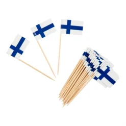 Suomen lippu-cocktailtikut 30kpl