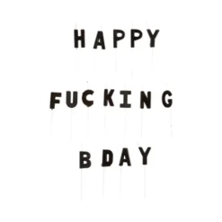 Happy fucking bday-kynttilät