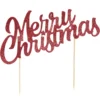 Kakunkoriste Merry Christmas glitter punainen