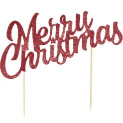 Kakunkoriste Merry Christmas glitter punainen