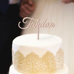 Tahdon -puinen kakkukyltti