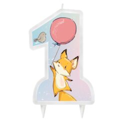 Kettu happy birthday -kynttilä