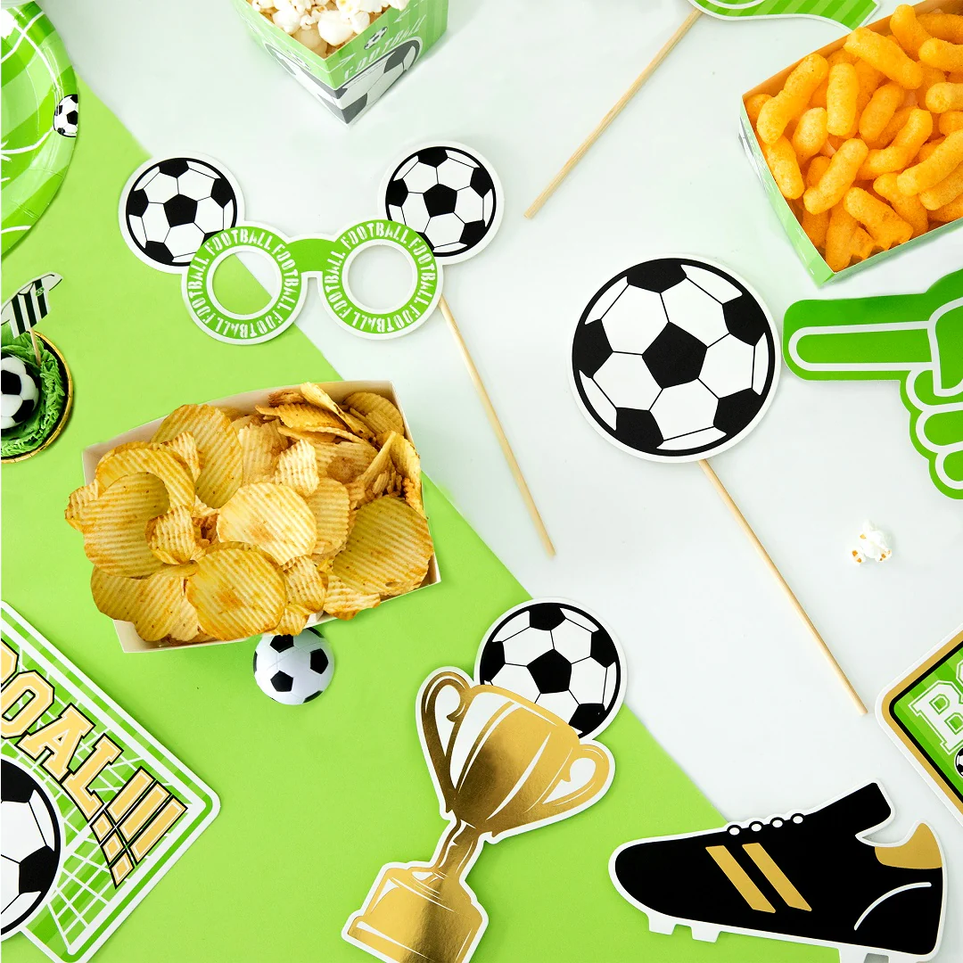 Jalkapallo-cocktailtikut 6kpl - Image 2