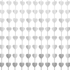 Hopea sydänverho 100  x 200 cm