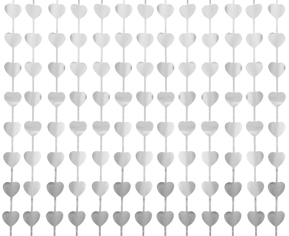 Hopea sydänverho 100 x 200 cm