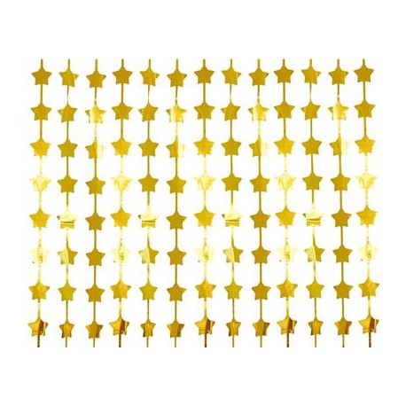 Kultainen tähtiverho 100 x 200