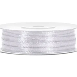 Satiininauha 3mm / 50m valkoinen