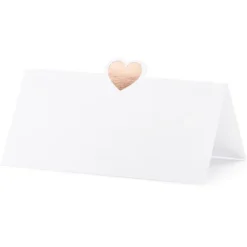 Pöytäkortti 10kpl ruusukulta sydän