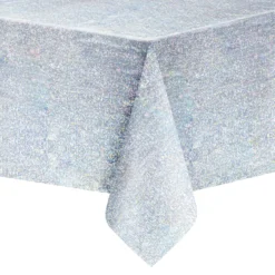Pöytäliina, holografinen hopea 137x274cm