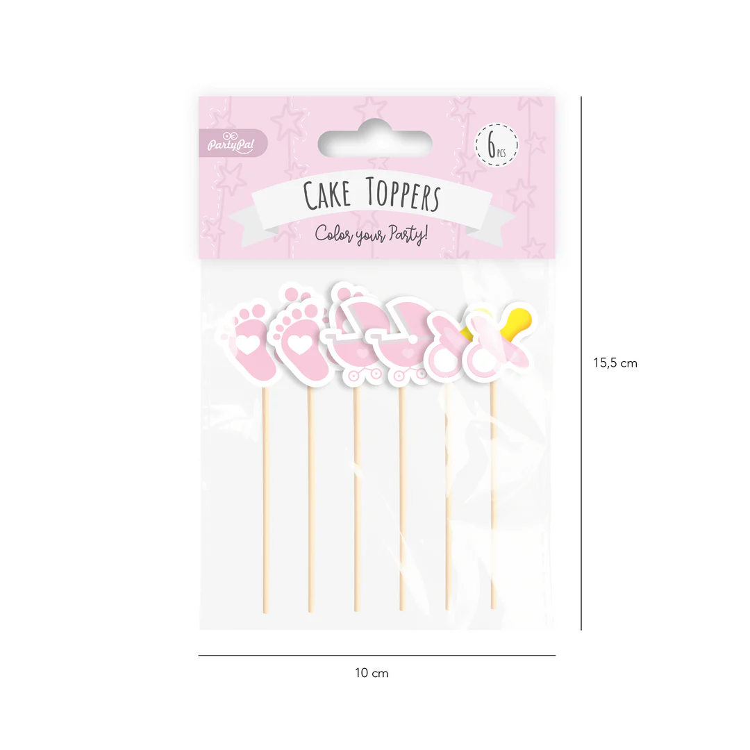 Koristetikut baby shower 6kpl - Image 2