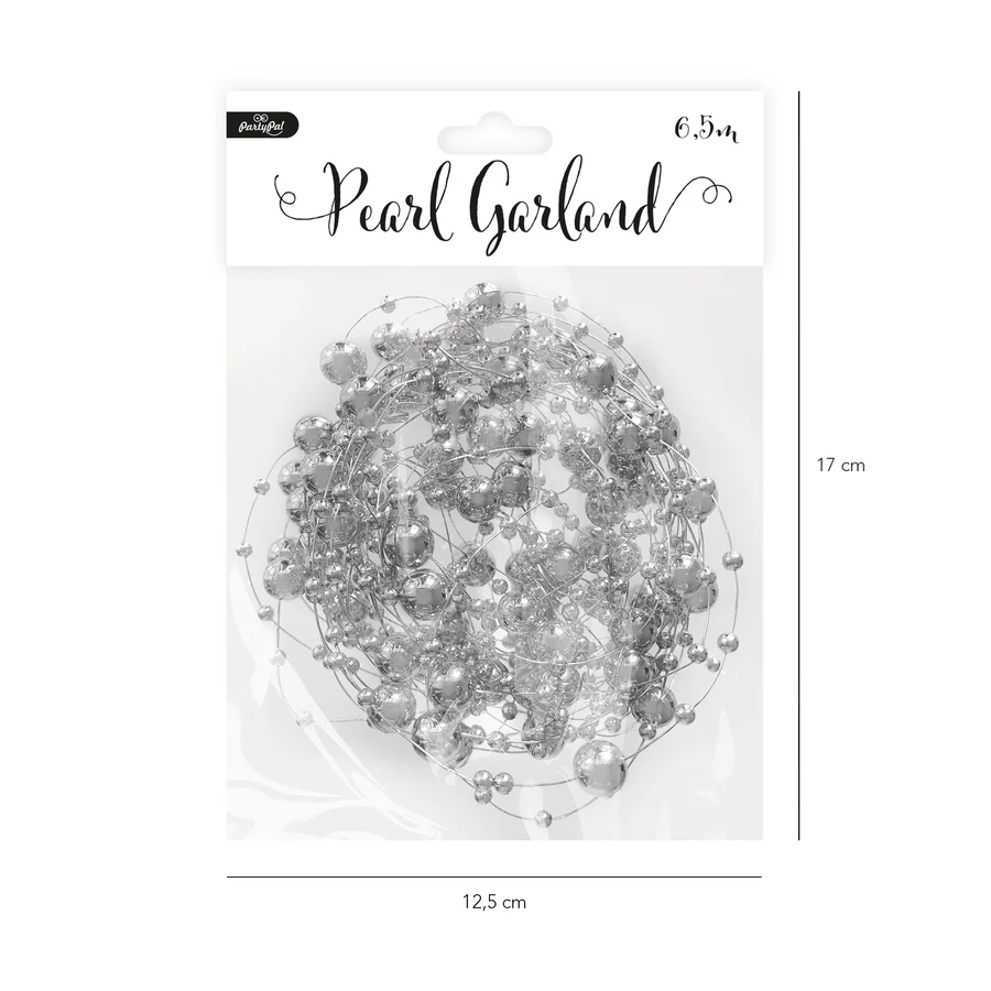 Helmikoristenauha, hopea 650cm - Image 2