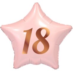 Foliopallo -18 v.pun. tähti 44cm