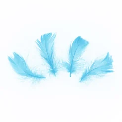 Lyhyet höyhenet sininen 50kpl