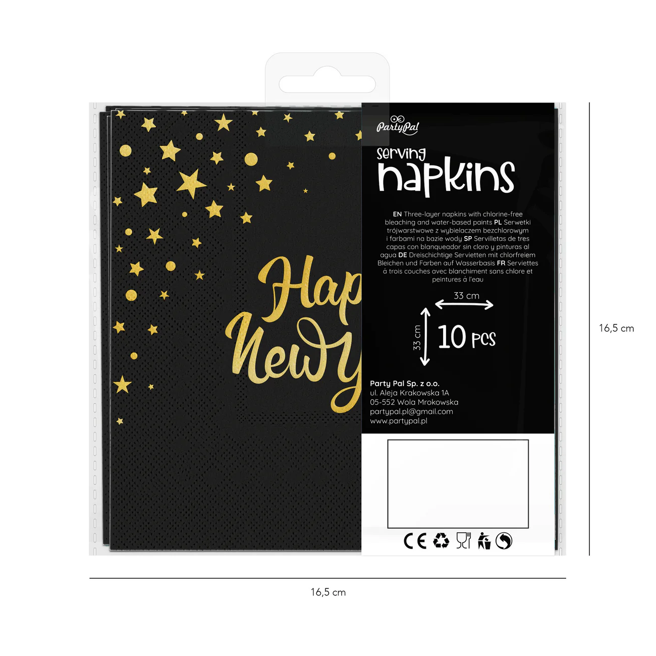 Lautasliinat Happy New Year 10kpl - Image 2