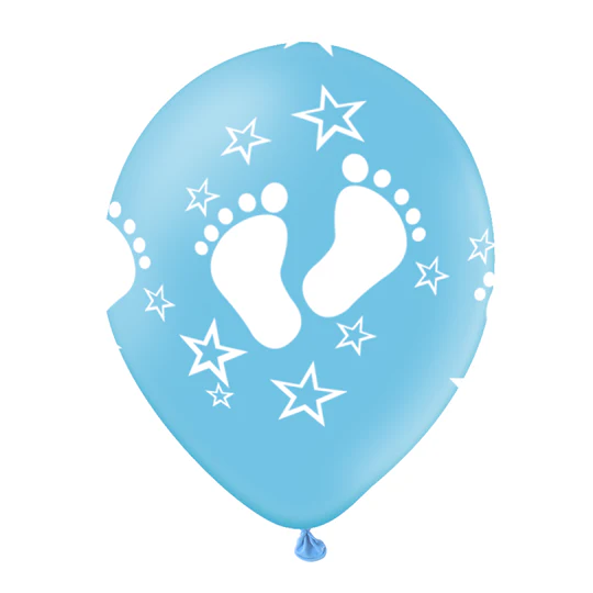 Ilmapallot Baby feet vaaleansininen 6kpl - Image 2