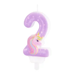 Numerokynttilä 2 yksisarvinen