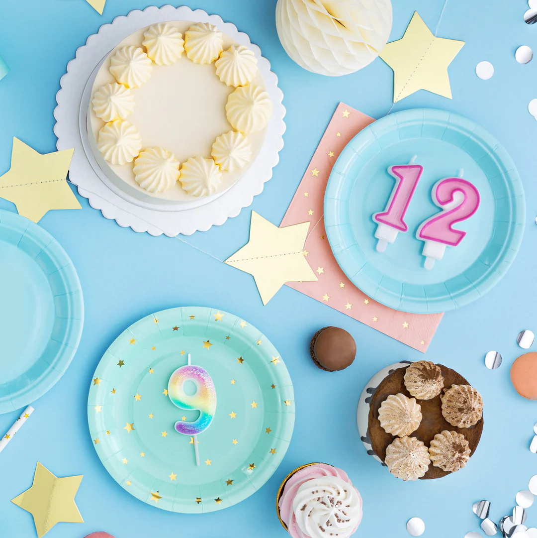 Numerokynttilä 9 rainbow - Image 3