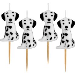 Kakkukynttilät dalmatialaiset 4kpl