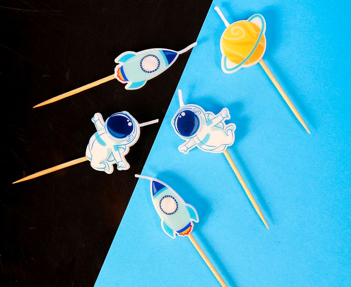 Kakkukynttilät space 5kpl - Image 3