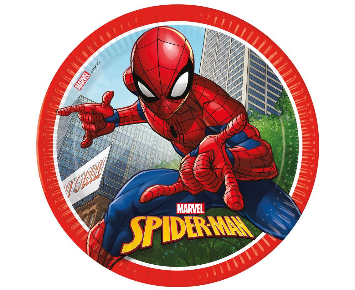 Spiderman-lautaset 8kpl