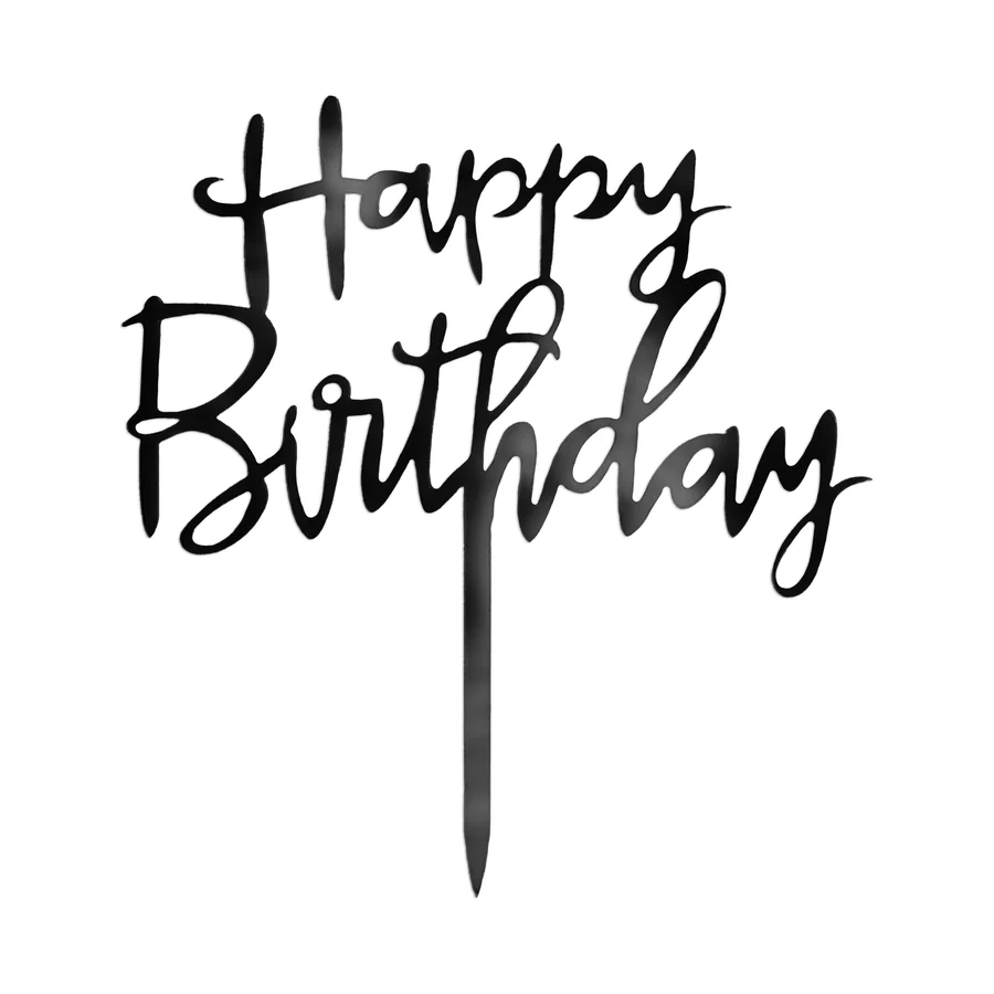 Kakunkoriste Happy birthday, musta