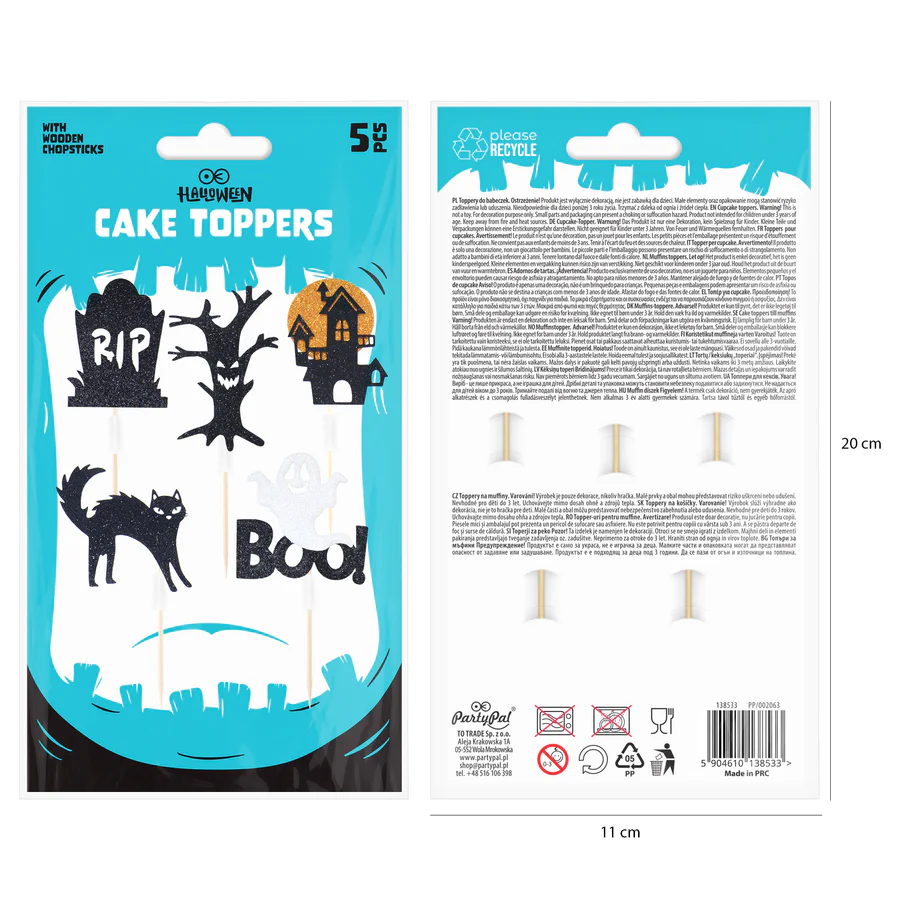 Koristetikut Halloween Boo 5kpl - Image 3