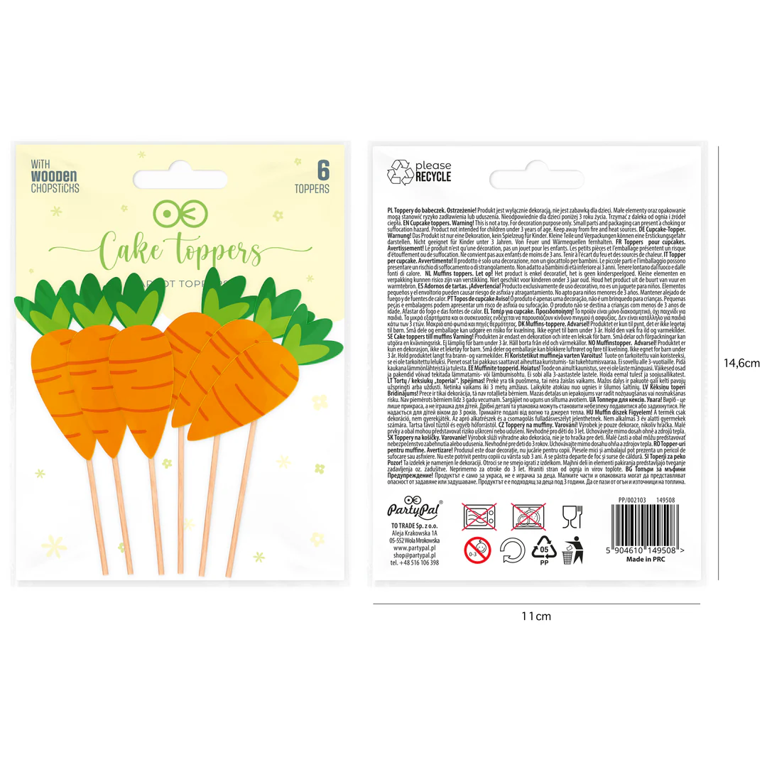 Koristetikut porkkanat 6kpl - Image 2