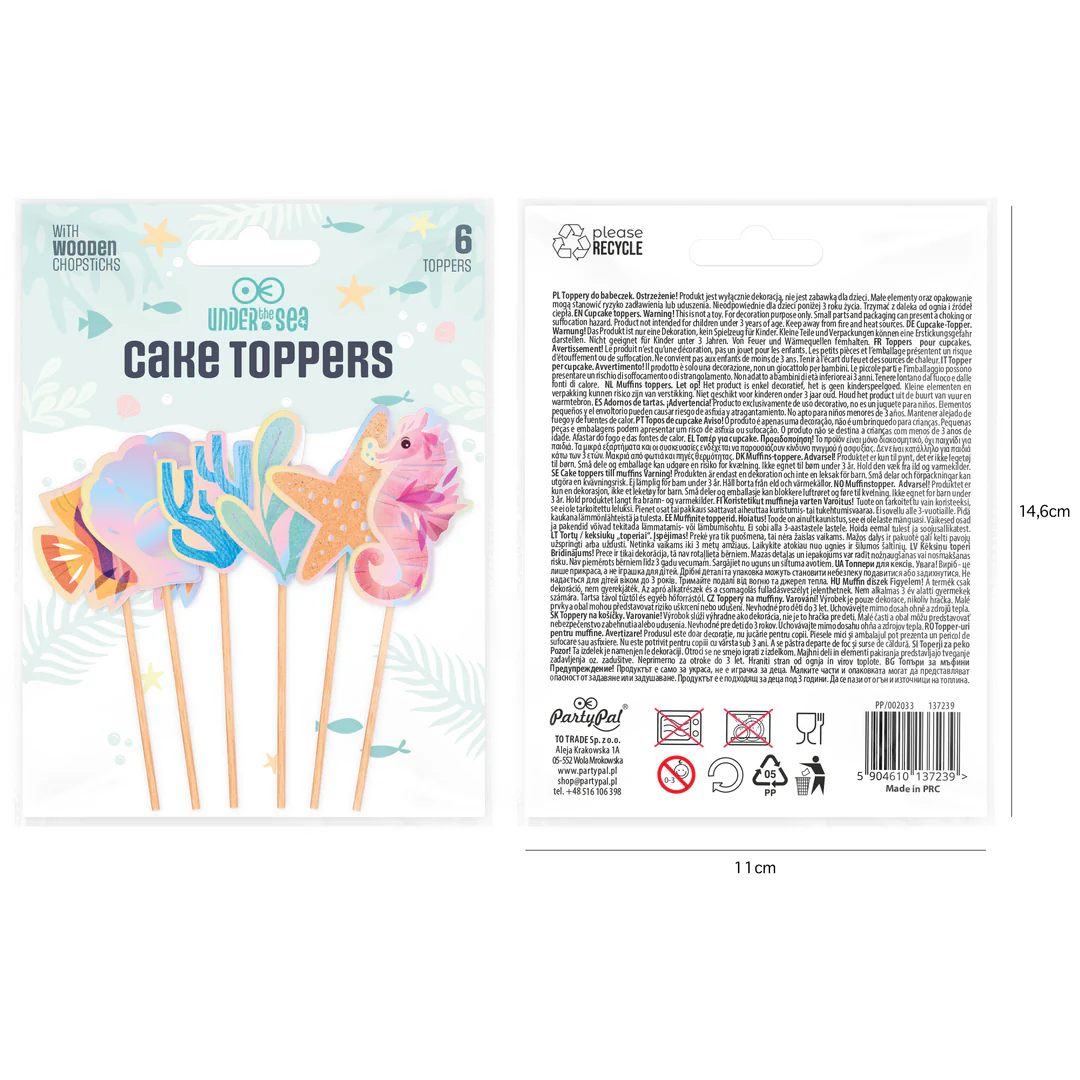 Koristetikut under the sea x6kpl - Image 6