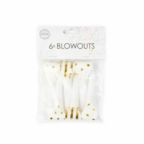 Puhalluspillit kulta 6kpl