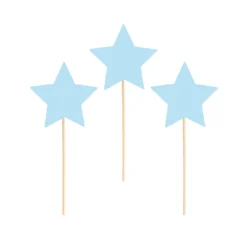 Koristetikut tähti vaaleansininen 6kpl