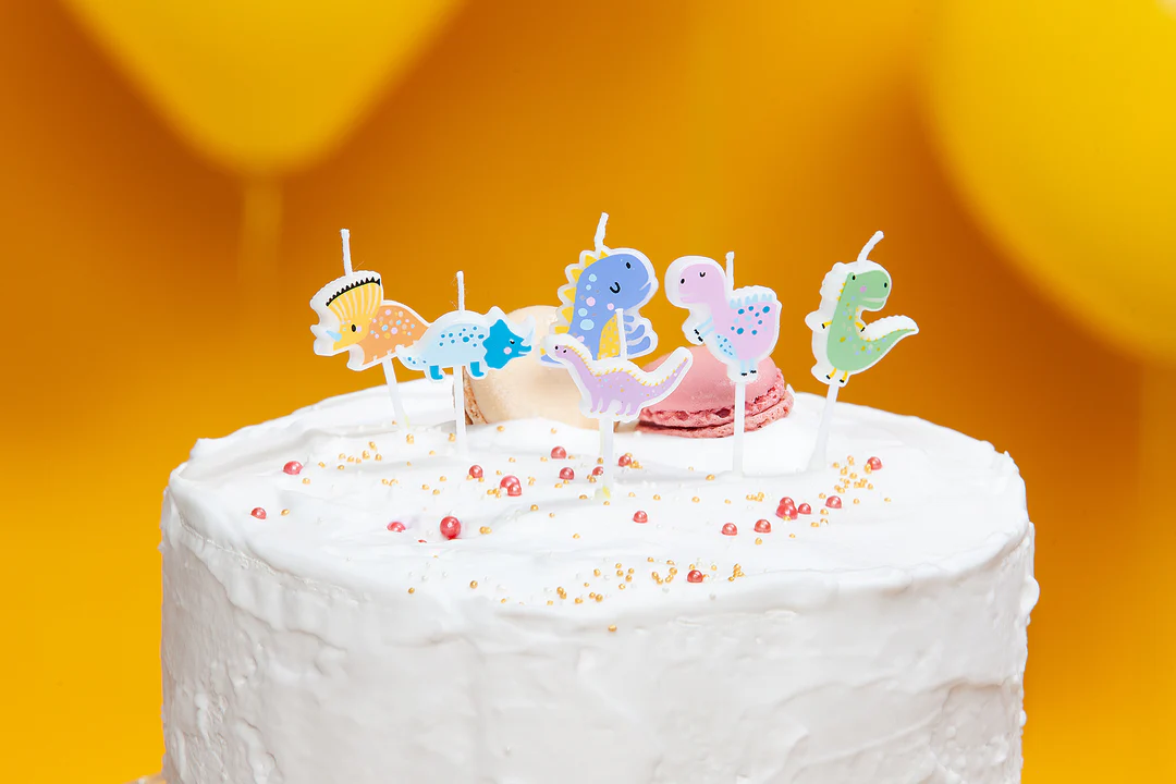 Dinosaurus -kakkukynttilät 6kpl - Image 2